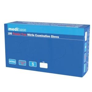 Gants en nitrile sans poudre bleu boîte de 100 MESIBASE